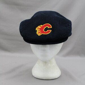 Vintage Calgary Flames Golf Hat - Corduroy Classic Ted Fletcher - Adult Snapback